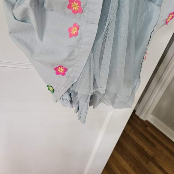 Mini Boden Light Blue Dress with Colorful Embroidery - Picture 5 of 6